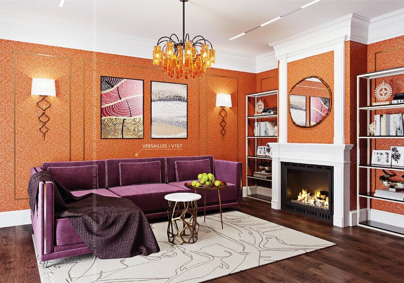 Nestemäinen tapetti Versailles V157