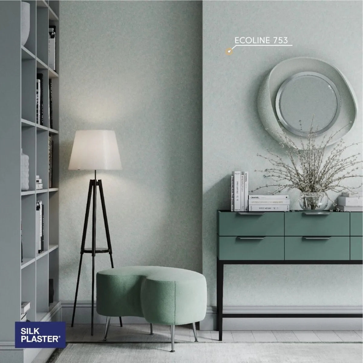 Nestemäinen tapetti Ecoline 753