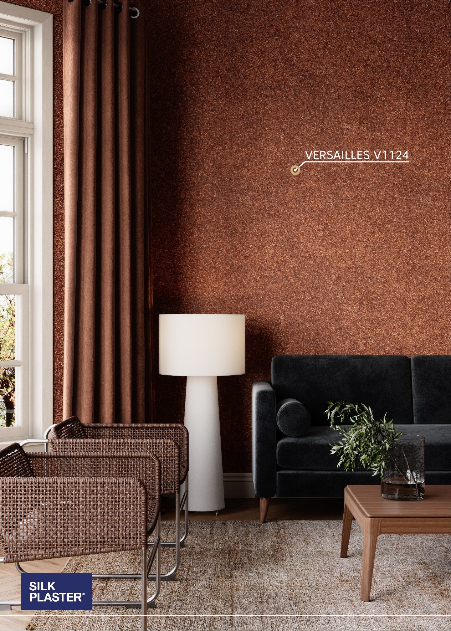 Nestemäinen tapetti Versailles V1124