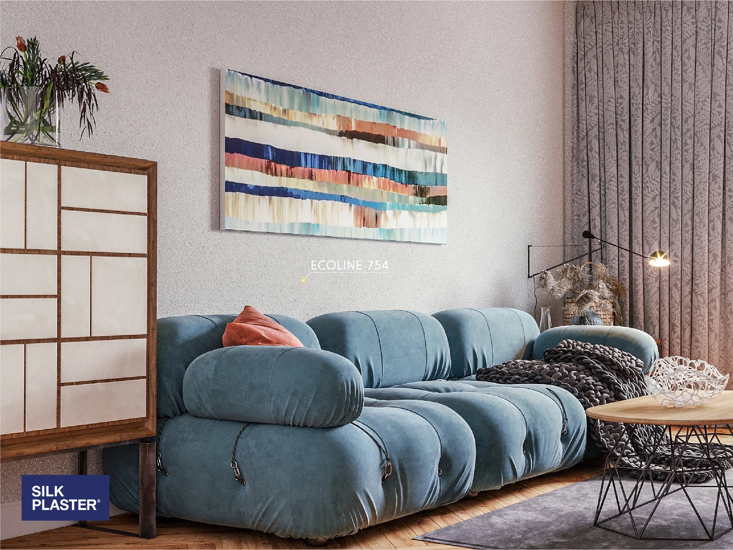 Nestemäinen tapetti Ecoline 754