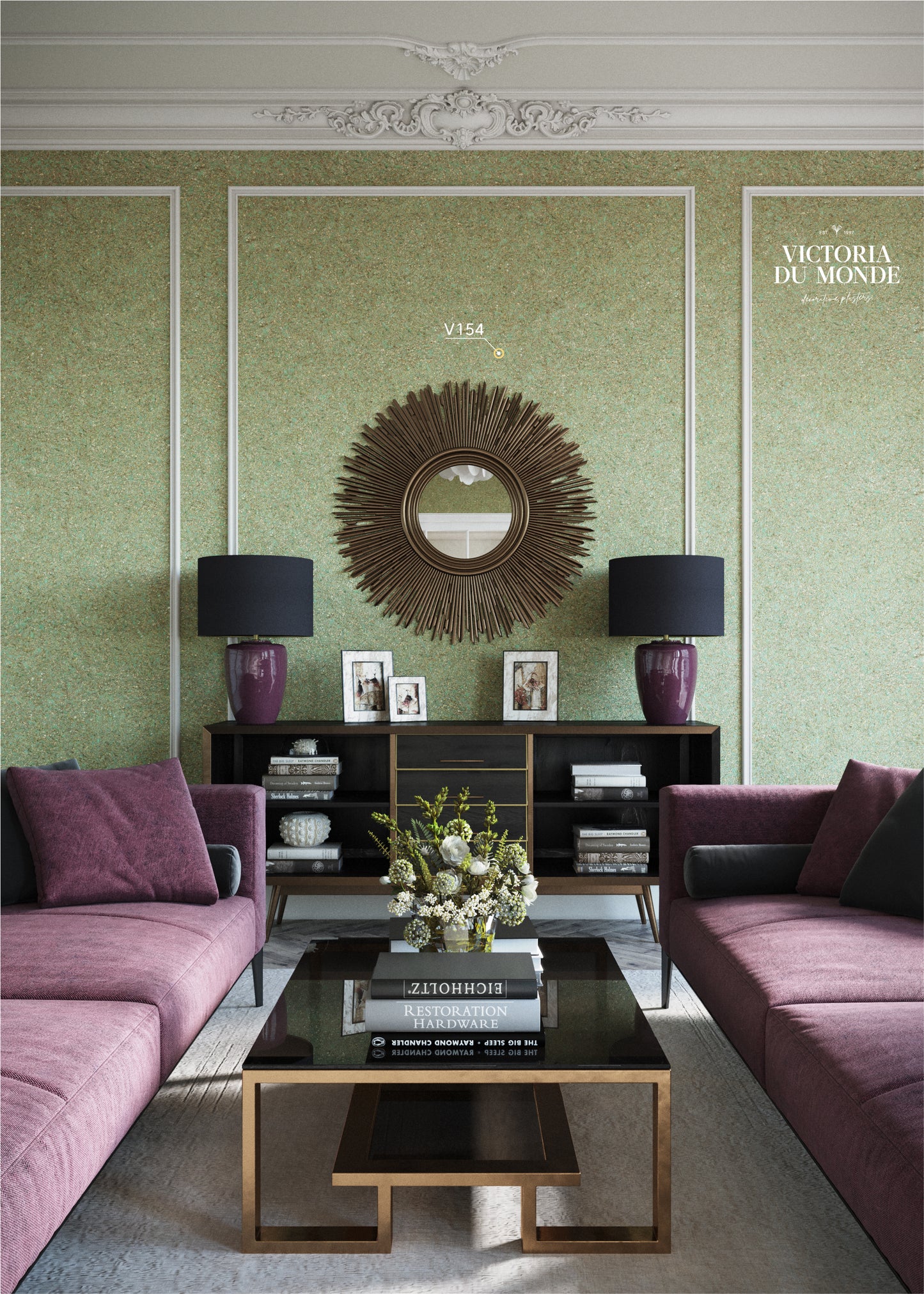 Nestemäinen tapetti Versailles V154