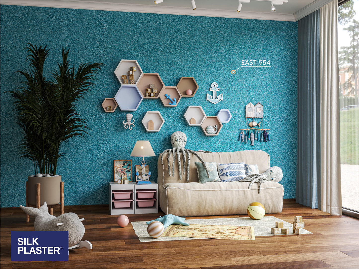 Nestemäinen tapetti East 954