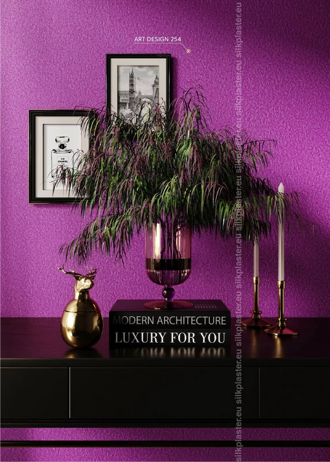 Nestemäinen tapetti Art Design 254